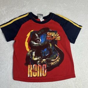 VTG 2005 King Kong Movie T-Shirt Youth 5 Skull Island Gorilla Vs Dinosaur Y2K